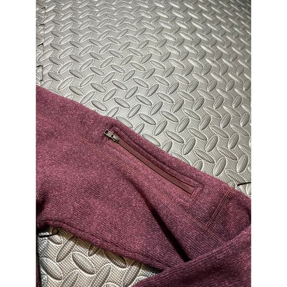 Patagonia Fleece Womens Medium Red Purple Better Sweater Quarter Zip Jumper Lady - Picture 3 of 9